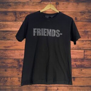 VLONE Swarovski Friends Rhinestone Size M Black T-shirt